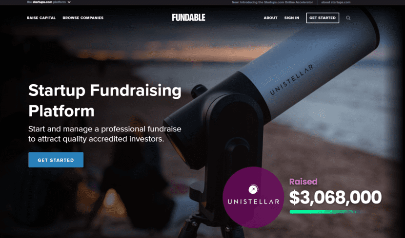 Fundable is an excellent website for investing in early-stage startups through equity crowdfunding. 